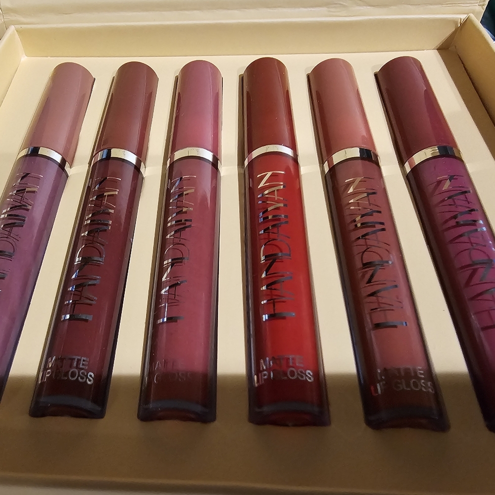 HANDAIYAN SET "A" MATTE LIQUID LIPSTICK Red & Pink Shades Sealed ORIGINAL WRAP